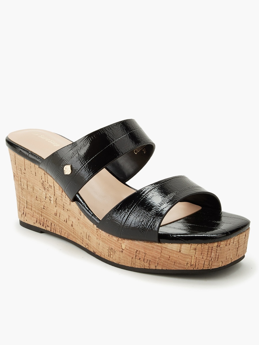 Women Textured Wedge Heel Sandals
