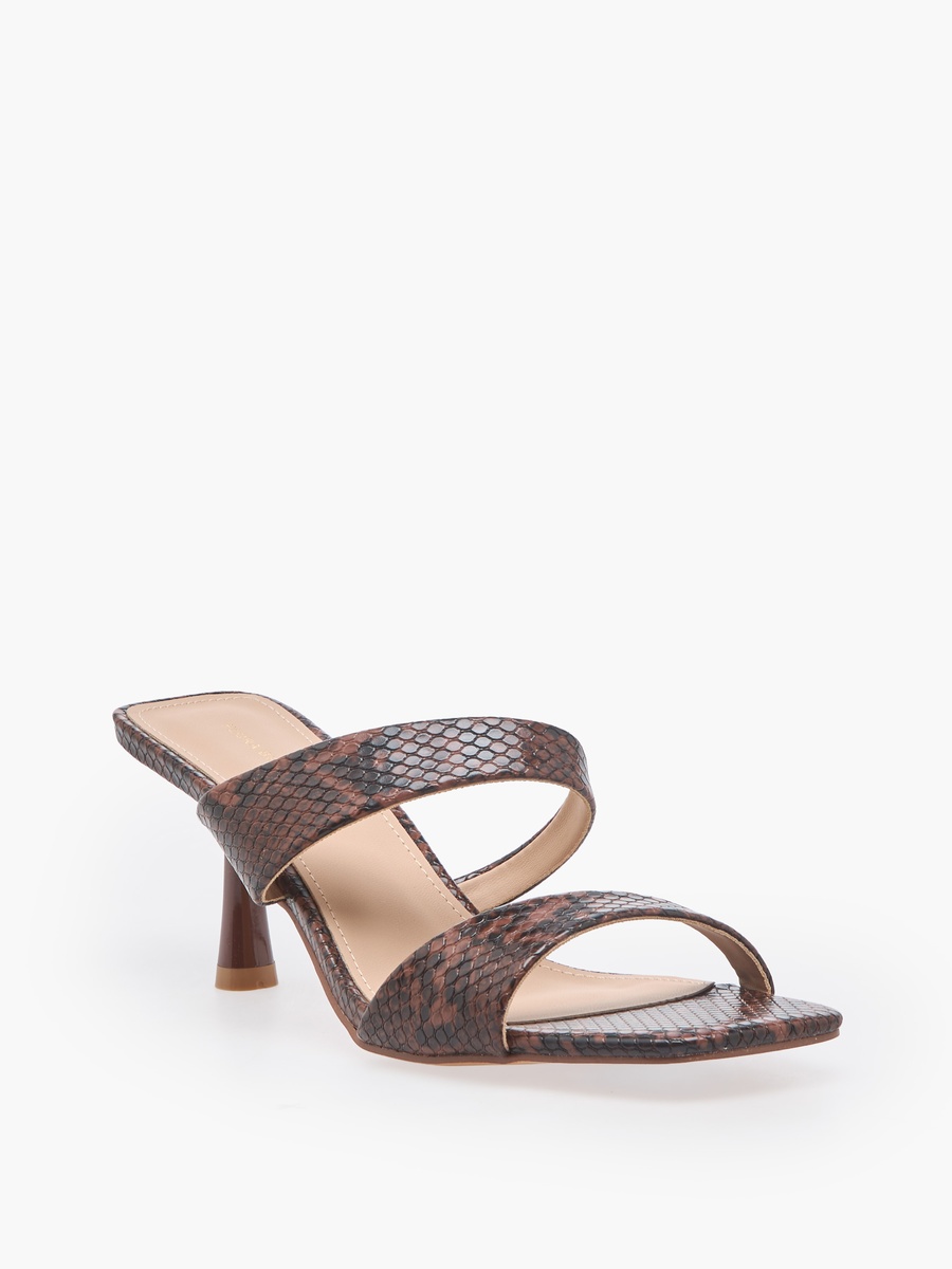 Women Animal Print Stiletto Heel Sandals