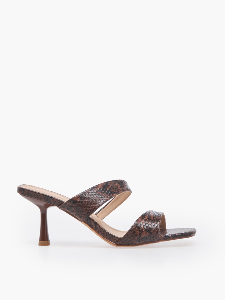 Women Animal Print Stiletto Heel Sandals