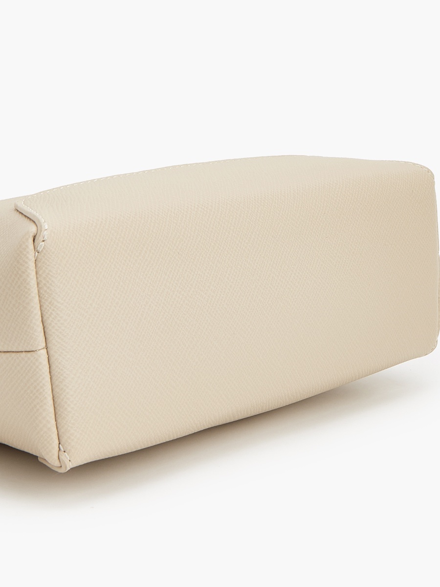 Textured Shoulder Bag With Pouch