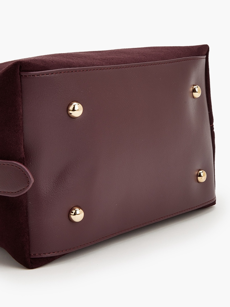Monogram Print Shoulder Bag With Pouch