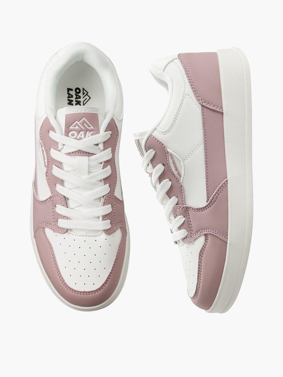 Women Colourblock Lace-Up Ankle Sneakers
