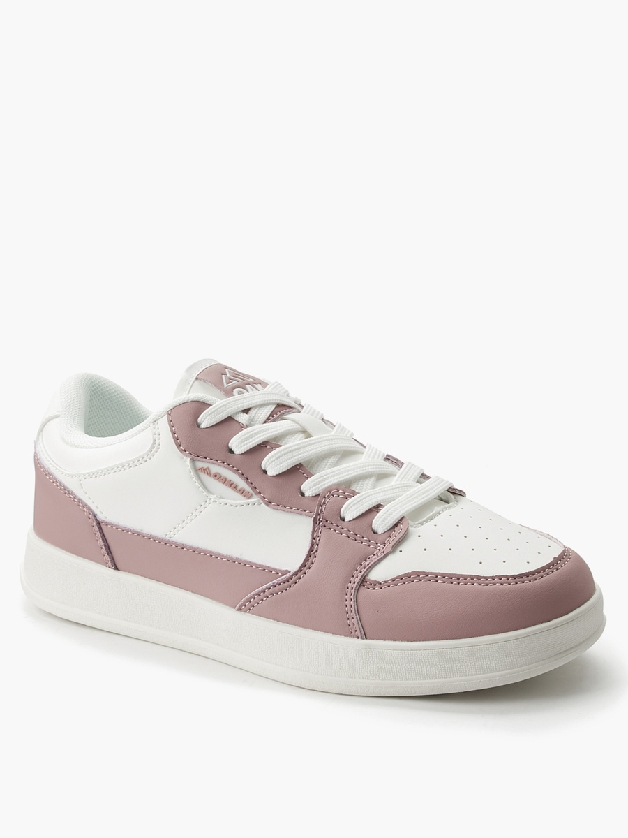 Women Colourblock Lace-Up Ankle Sneakers