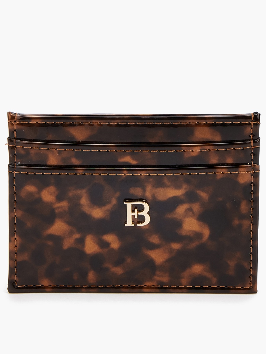 Logo Metallic Accent Card Holder