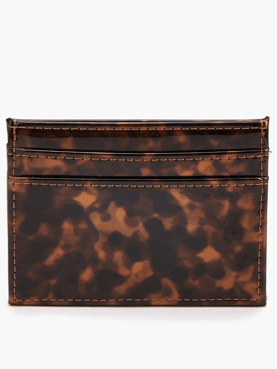 Logo Metallic Accent Card Holder