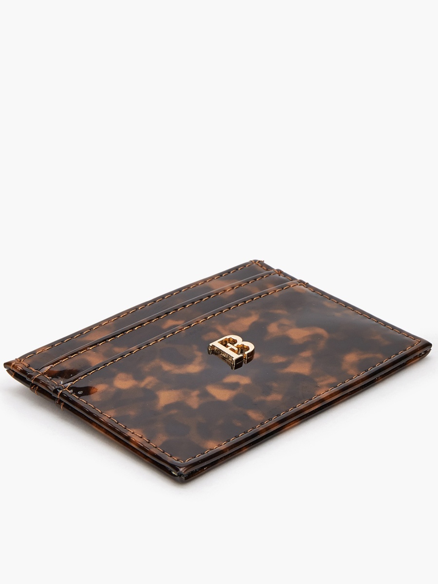Logo Metallic Accent Card Holder