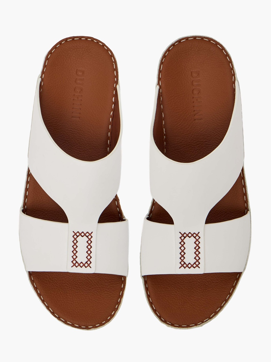 Men Leather Slip-On Arabic Sandals