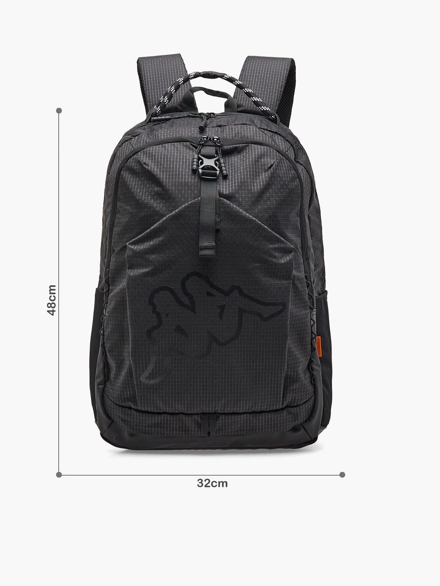 Logo Print Backpack With Laptop Compartment - 32X48X15 Cm