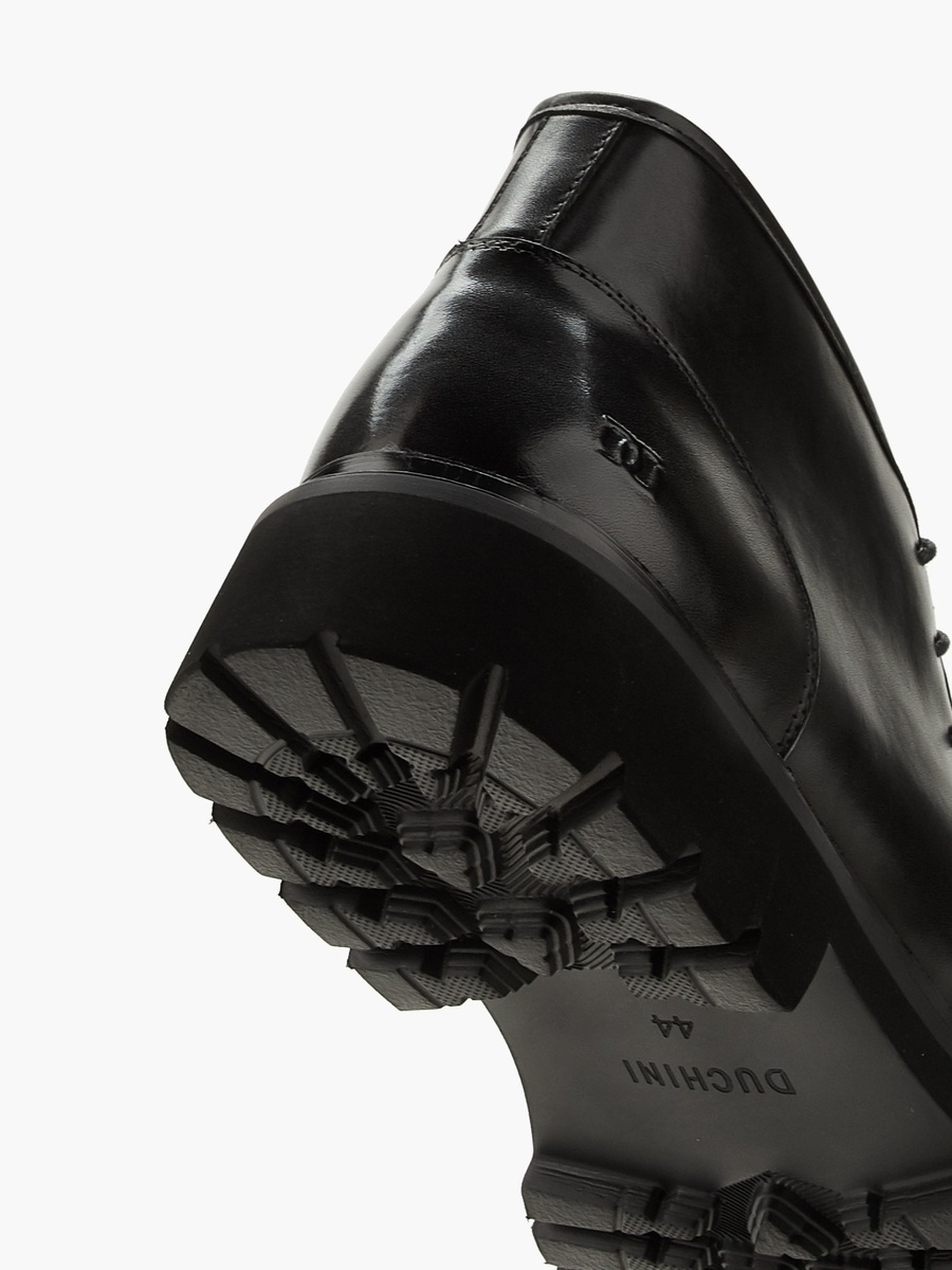 Men Textured Leather Ankle Boots
