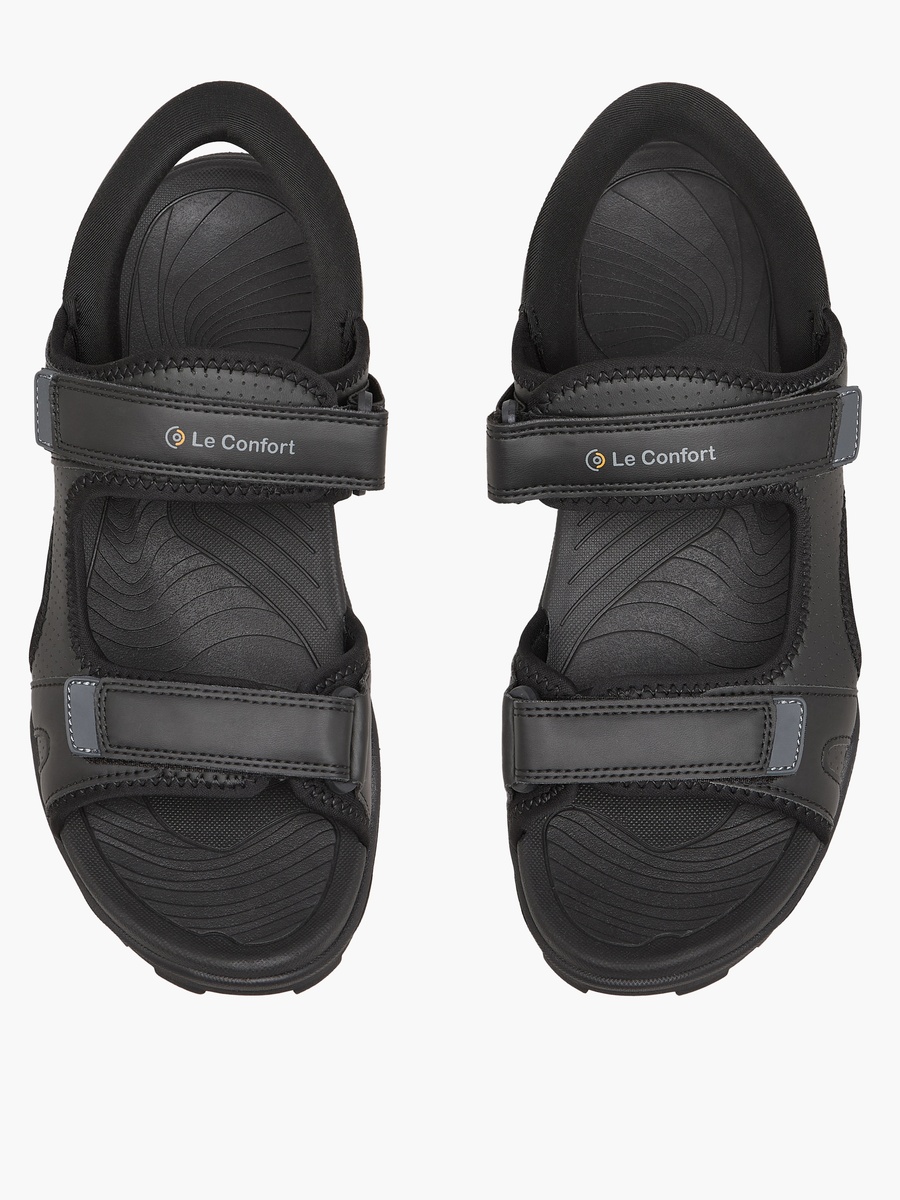 Men Double Strap Hook and Loop Sandals