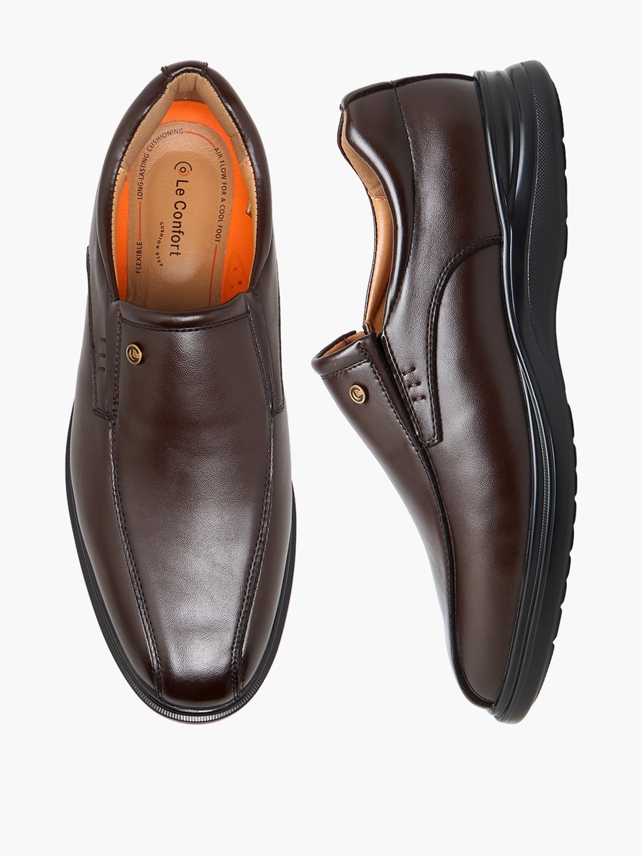 Men Solid Slip-On Loafers