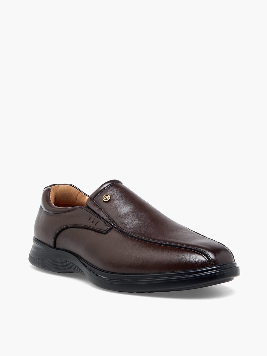 Men Solid Slip-On Loafers