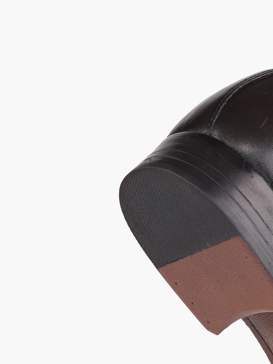 Men Leather Lace-Up Derby Shoes