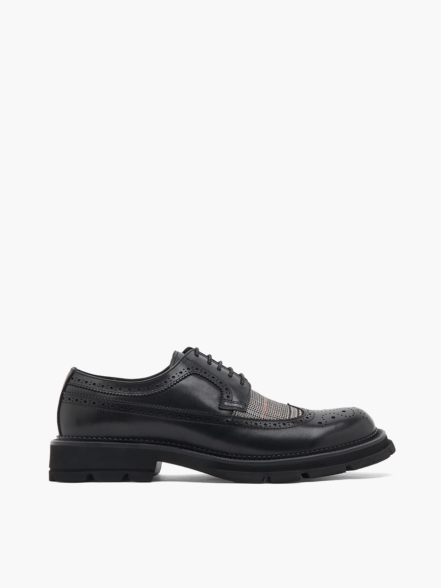 Men Lace-Up Leather Brogue Shoes
