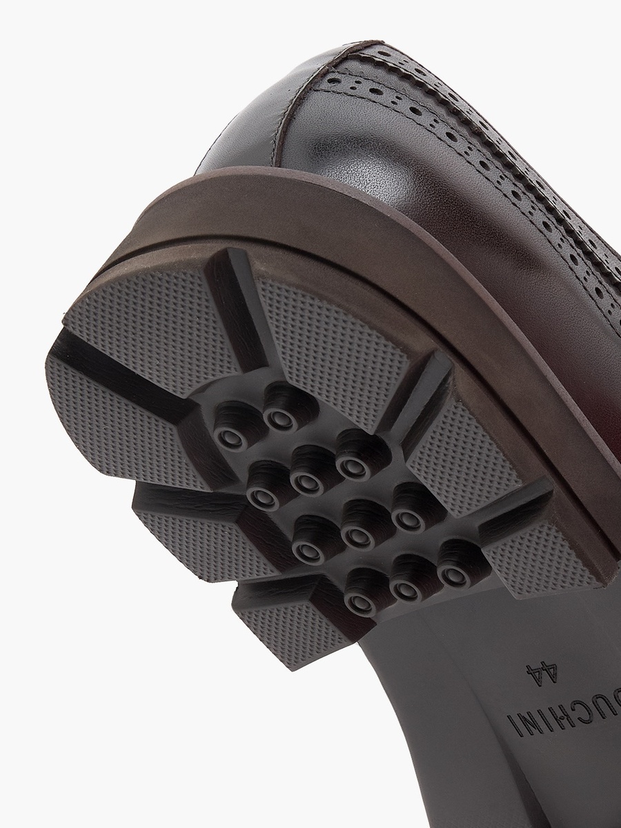 Men Lace-Up Leather Brogue Shoes