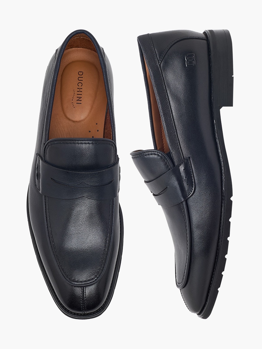 Men Leather Penny Loafers