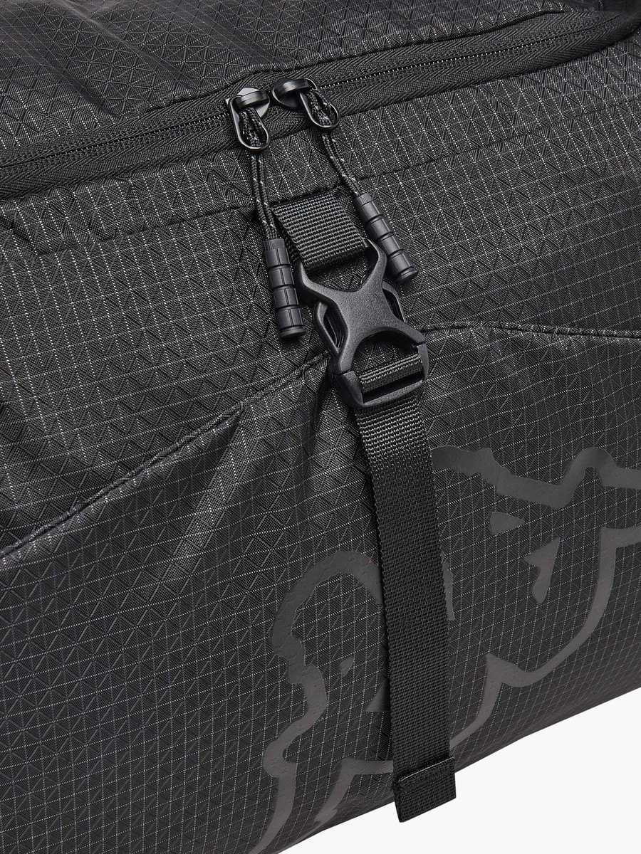Printed Duffle Bag With Zip Closure And Detachable Strap