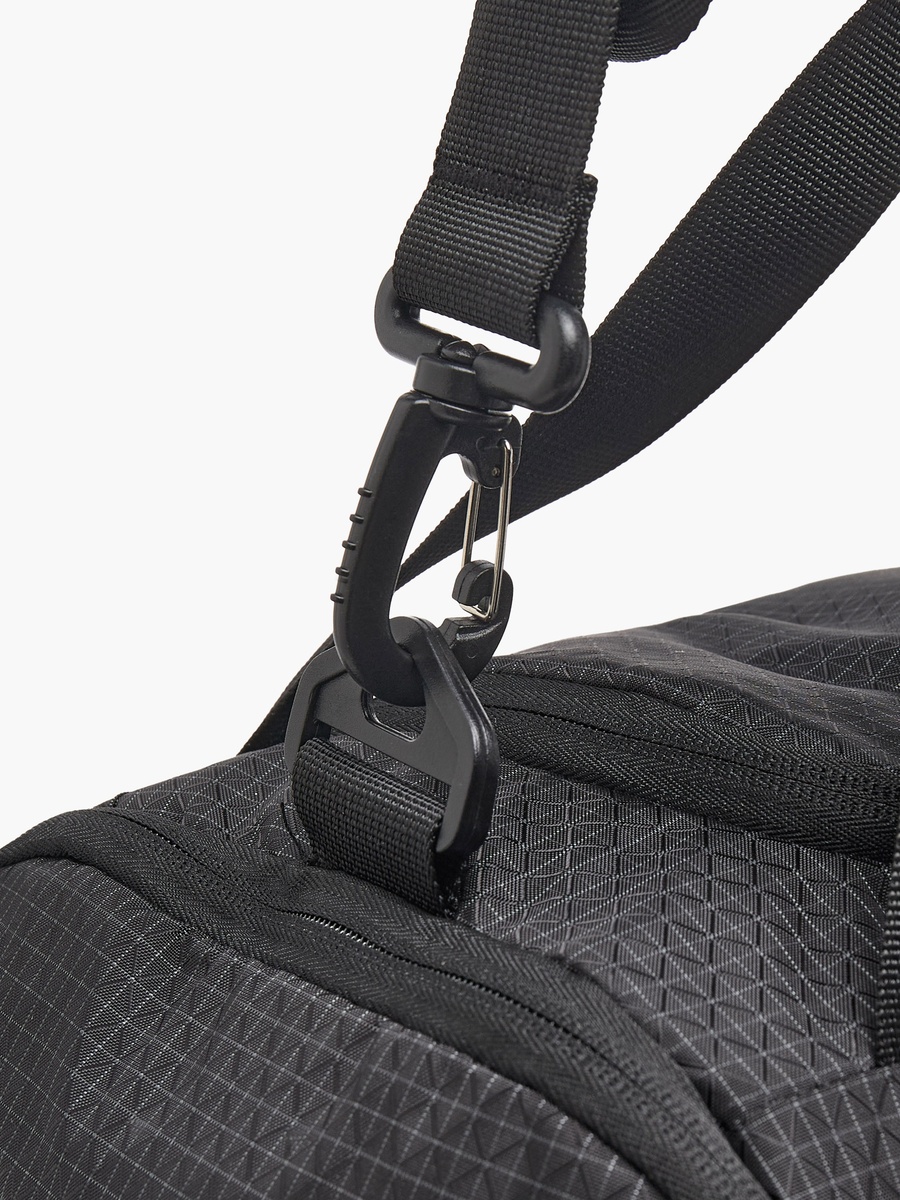Printed Duffle Bag With Zip Closure And Detachable Strap