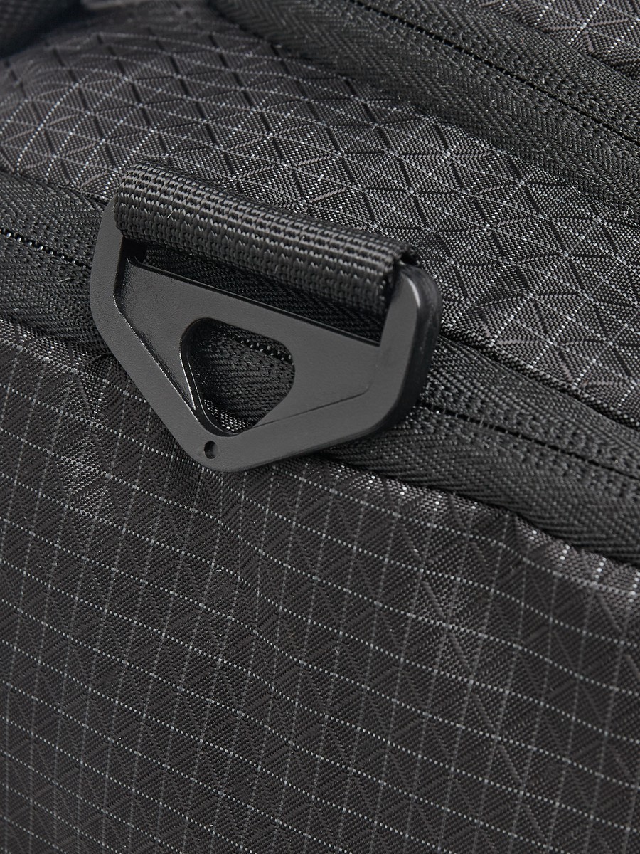 Printed Duffle Bag With Zip Closure And Detachable Strap