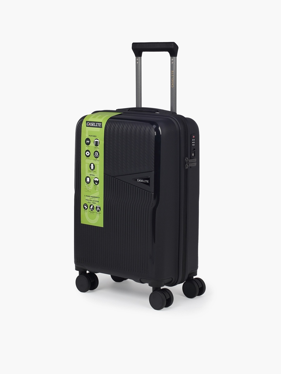Textured Hardcase Luggage Trolley With Retractable Handle - 28 Inches Check-In Bag