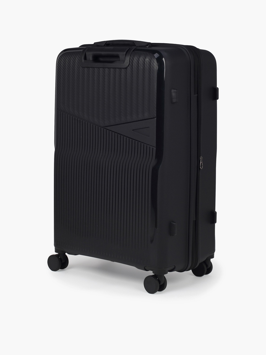 Textured Hardcase Luggage Trolley With Retractable Handle - 28 Inches Check-In Bag