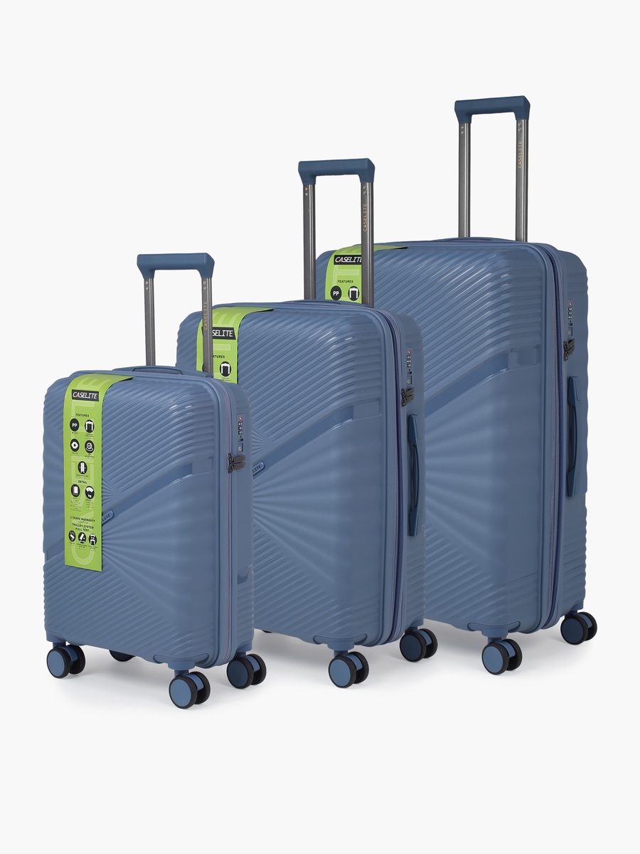 Textured Hardcase Luggage Trolley With Retractable Handle - 28 Inches Check-In Bag