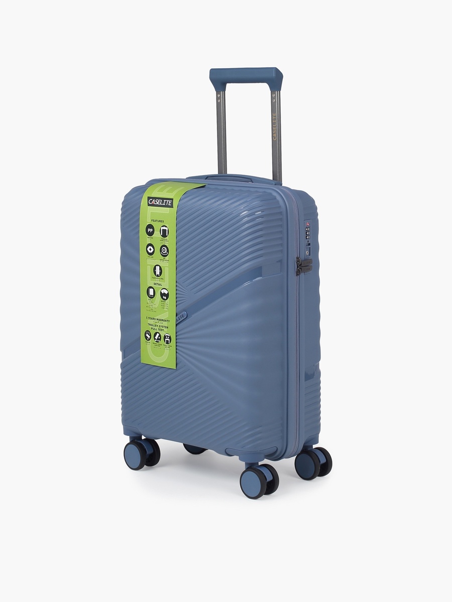 Textured Hardcase Luggage Trolley With Retractable Handle - 28 Inches Check-In Bag