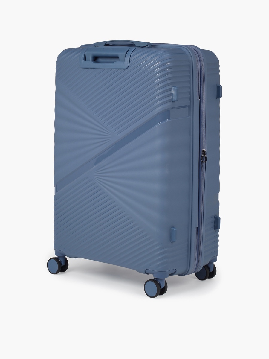 Textured Hardcase Luggage Trolley With Retractable Handle - 28 Inches Check-In Bag