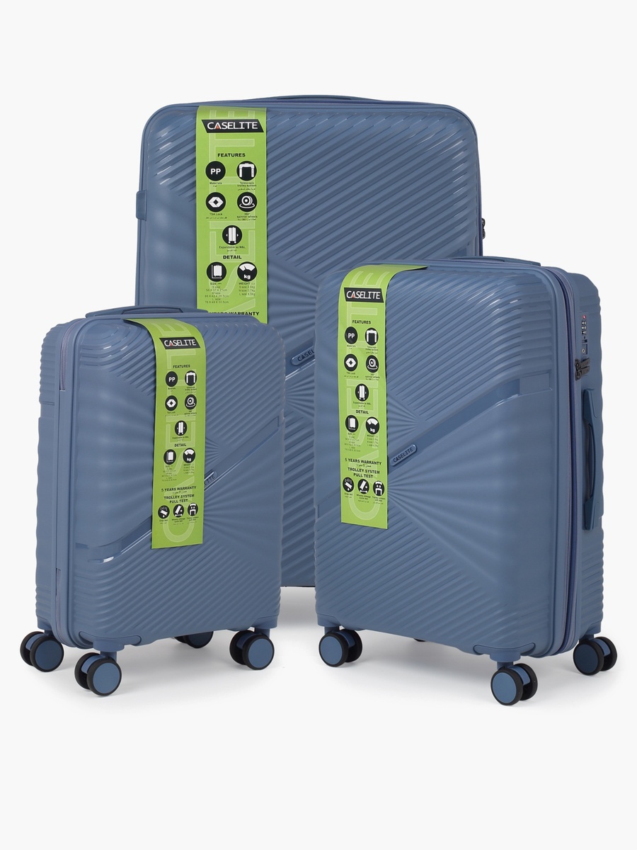 Textured Hardcase Luggage Trolley With Retractable Handle - 28 Inches Check-In Bag