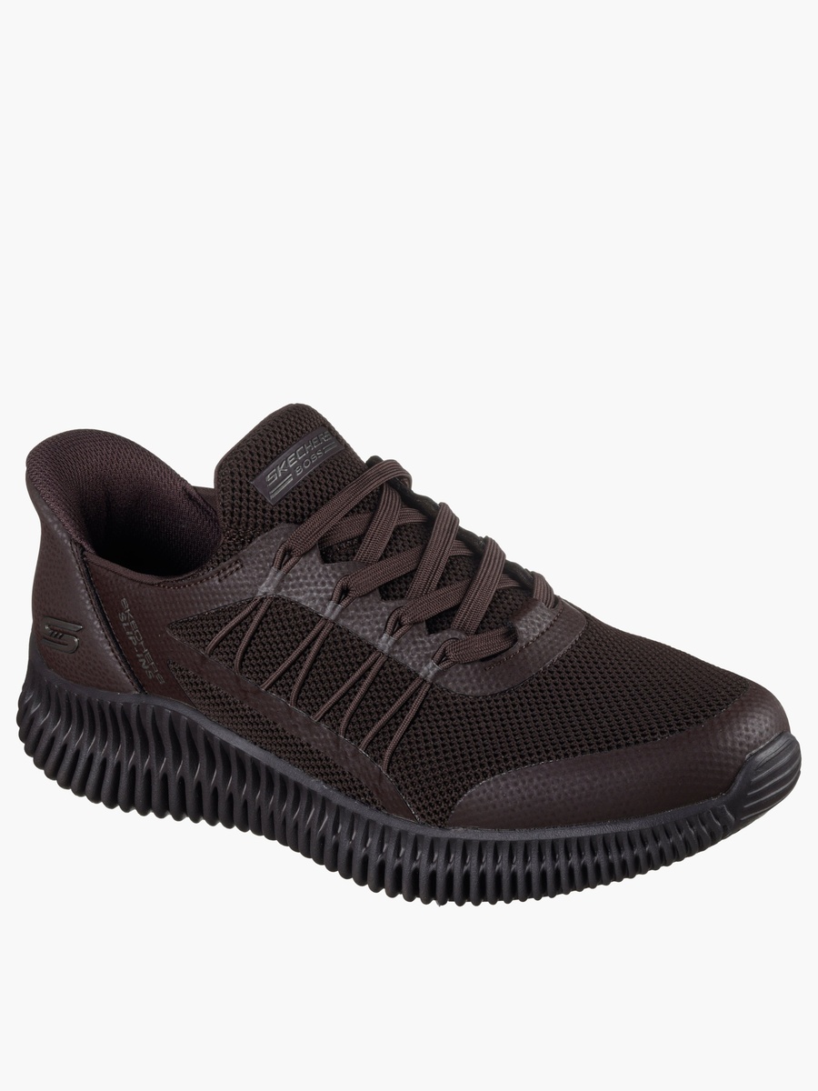 Panelled Lace-Up Sports Shoes