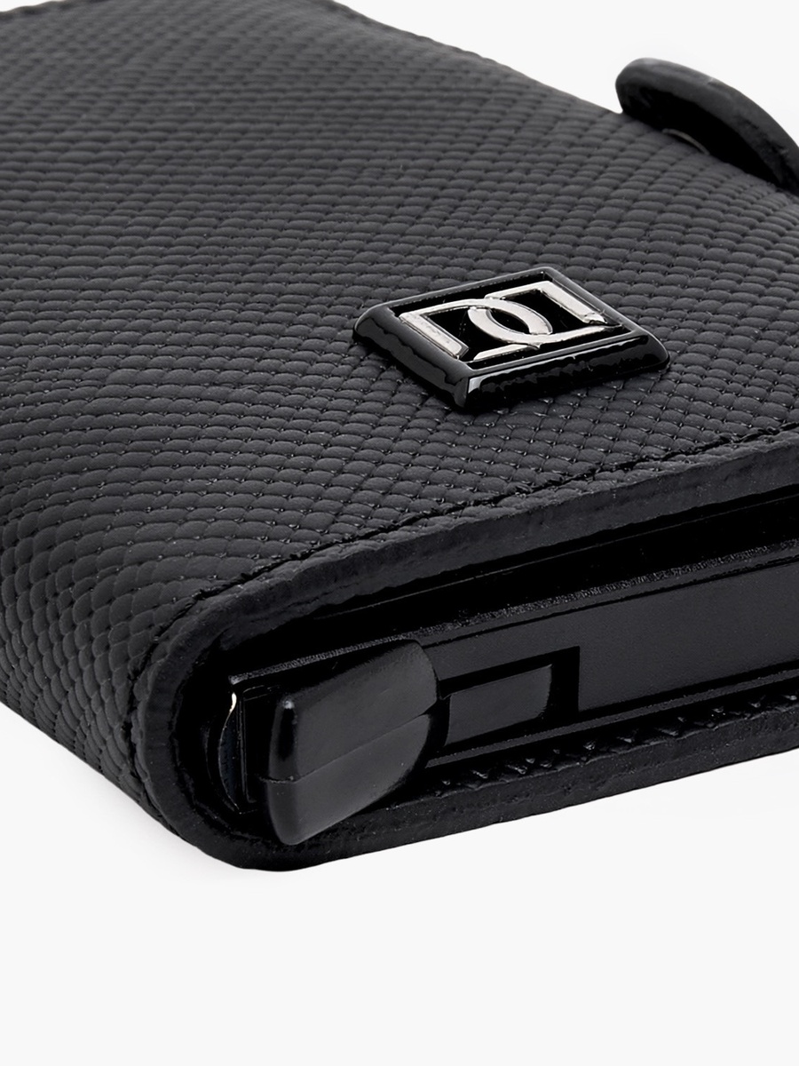 Men Automatic Leather Card Holder