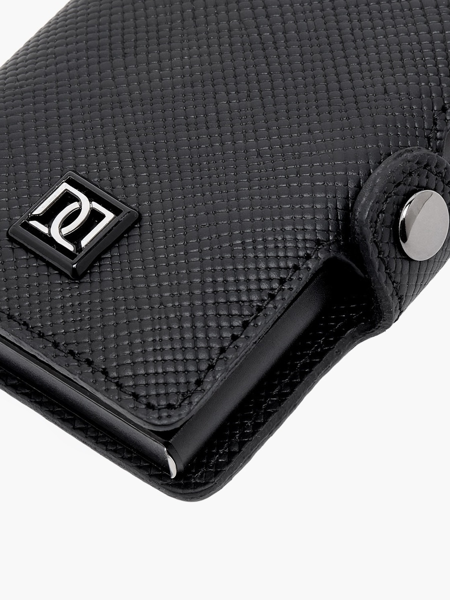 Men Automatic Leather Card Holder