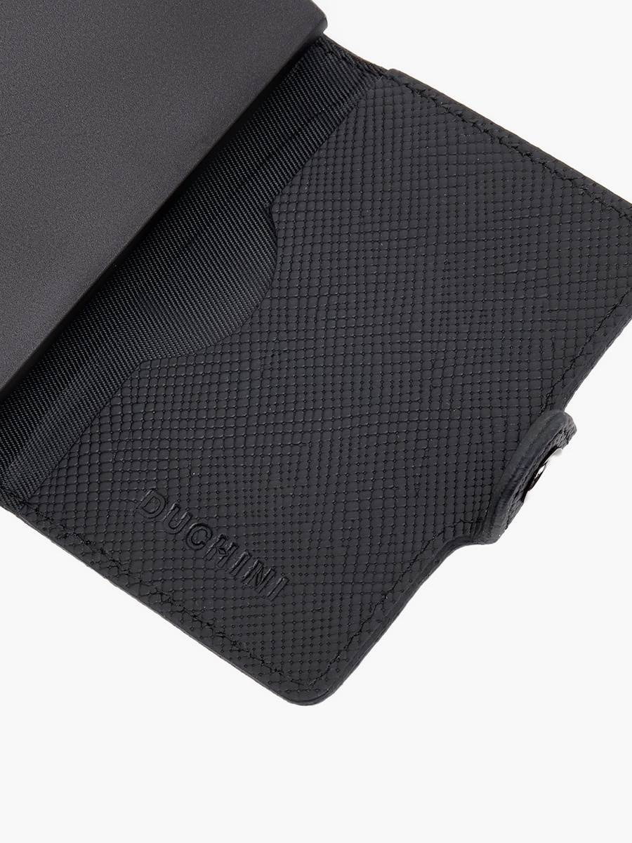 Men Automatic Leather Card Holder