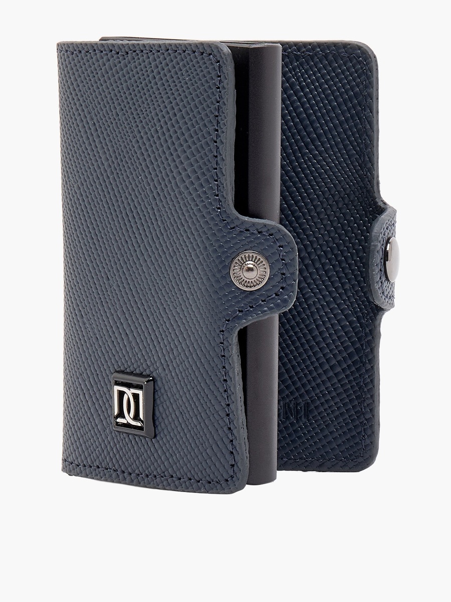Men Automatic Leather Card Holder