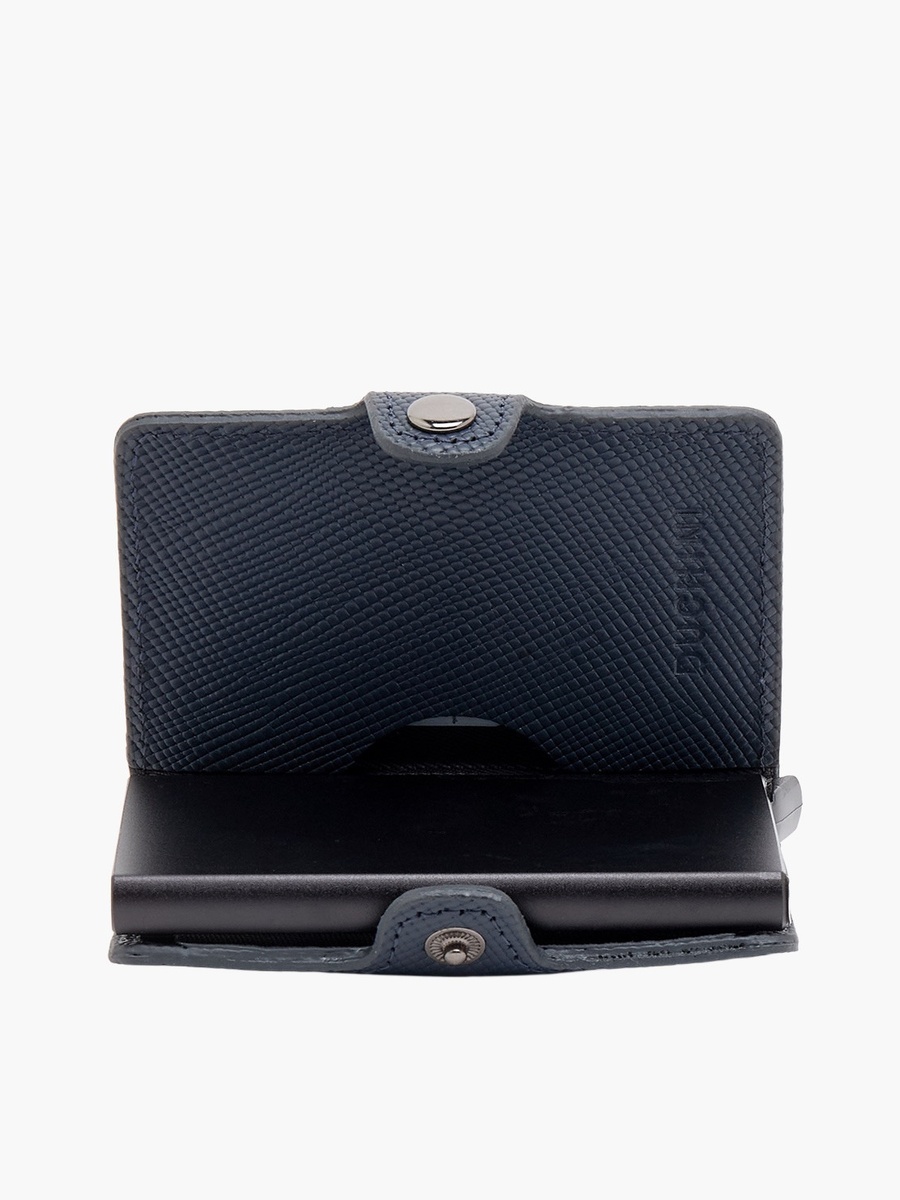 Men Automatic Leather Card Holder