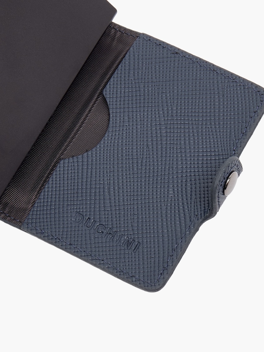 Men Automatic Leather Card Holder