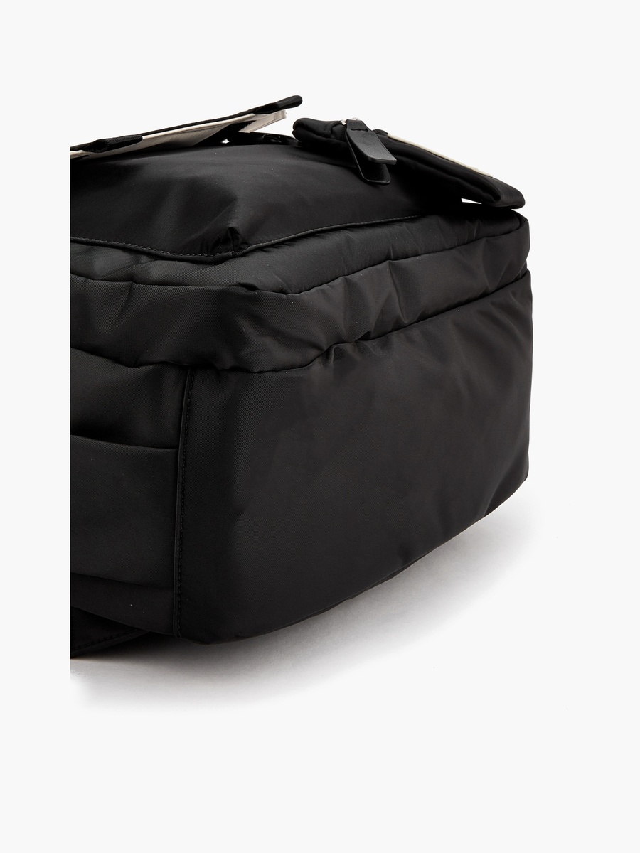 Contrast Trim Backpack With Detachable Coin Purse