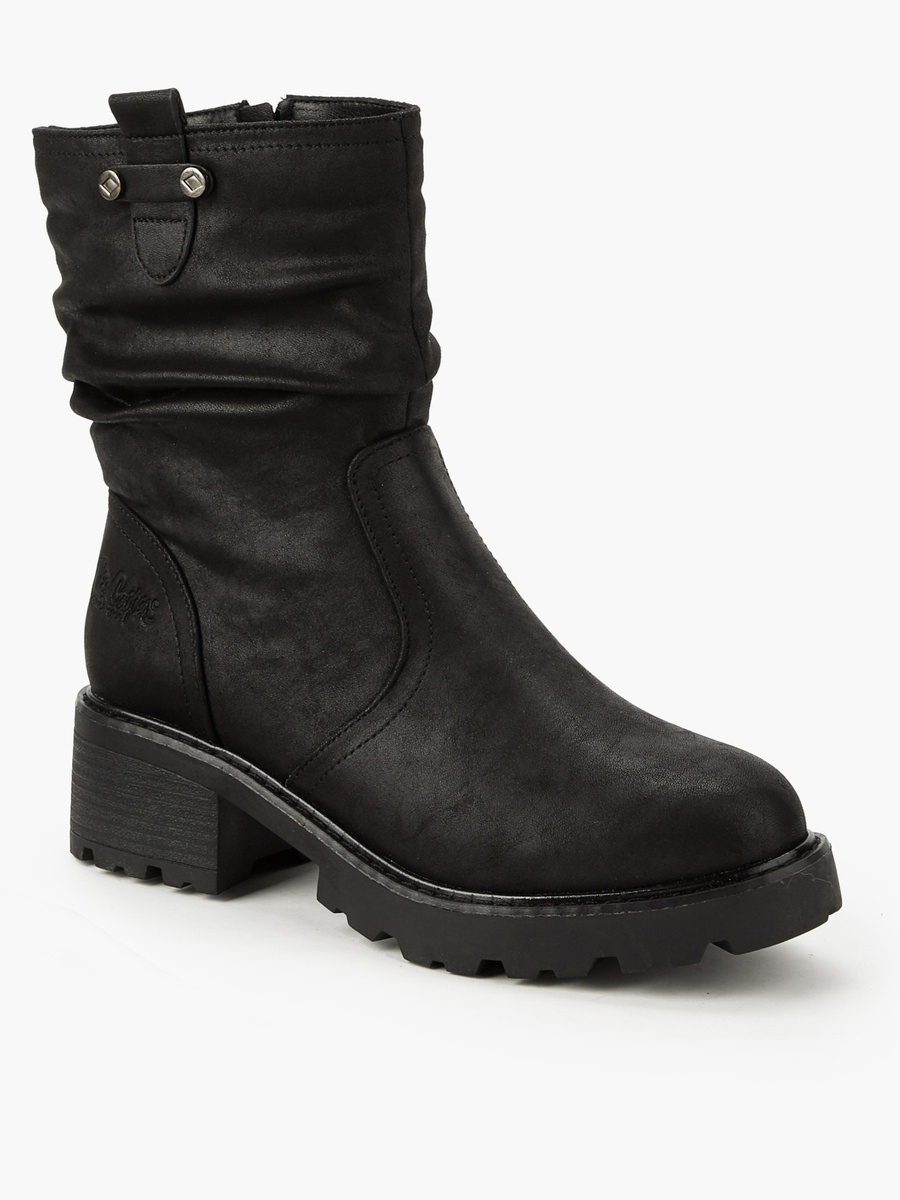Women Block Heel Ankle Boots