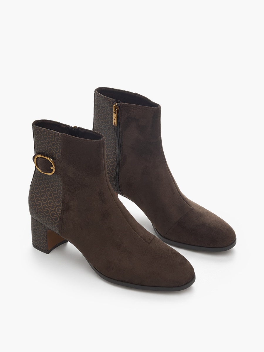Women Block Heel Ankle Boots