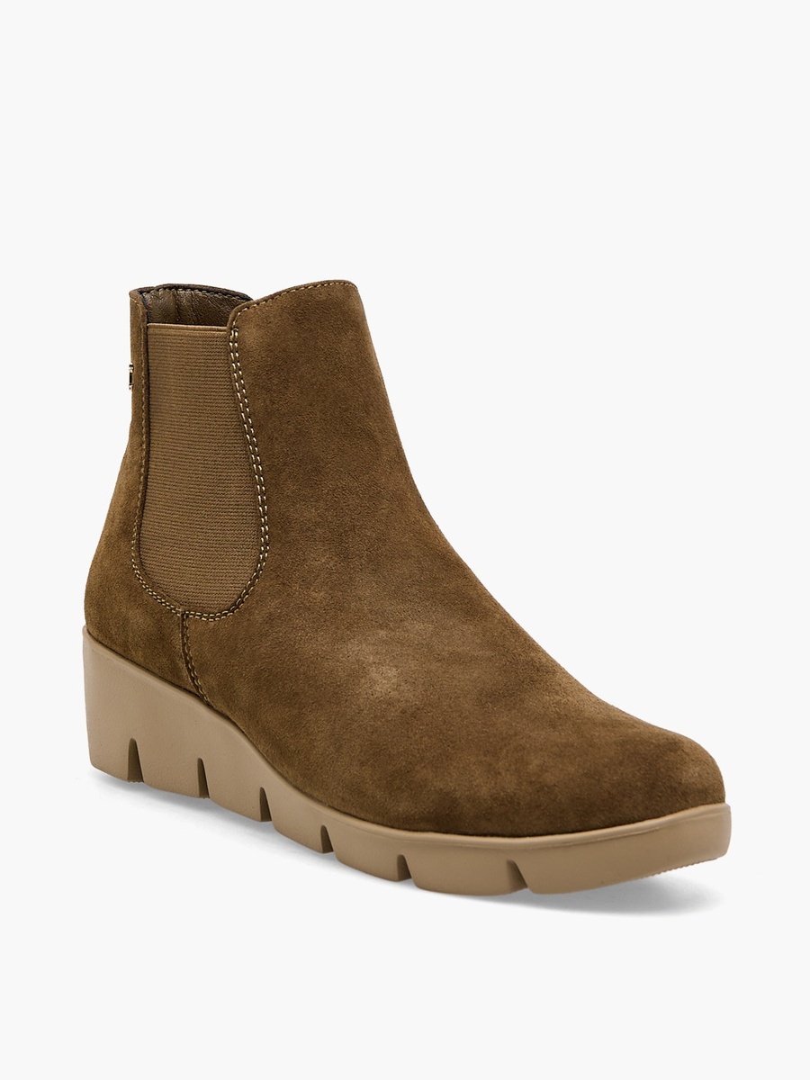 Women Suede Chelsea Boots