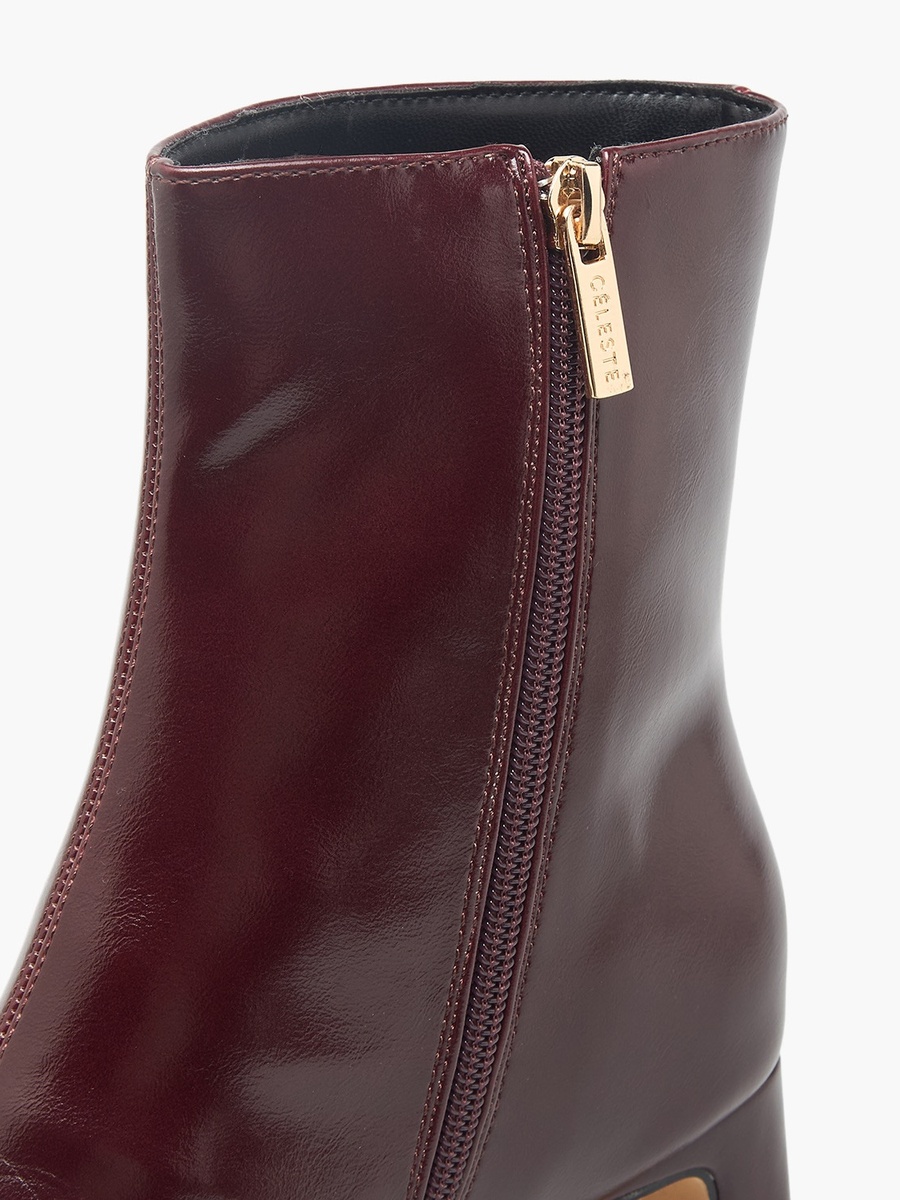 Women Block Heel Ankle Boots