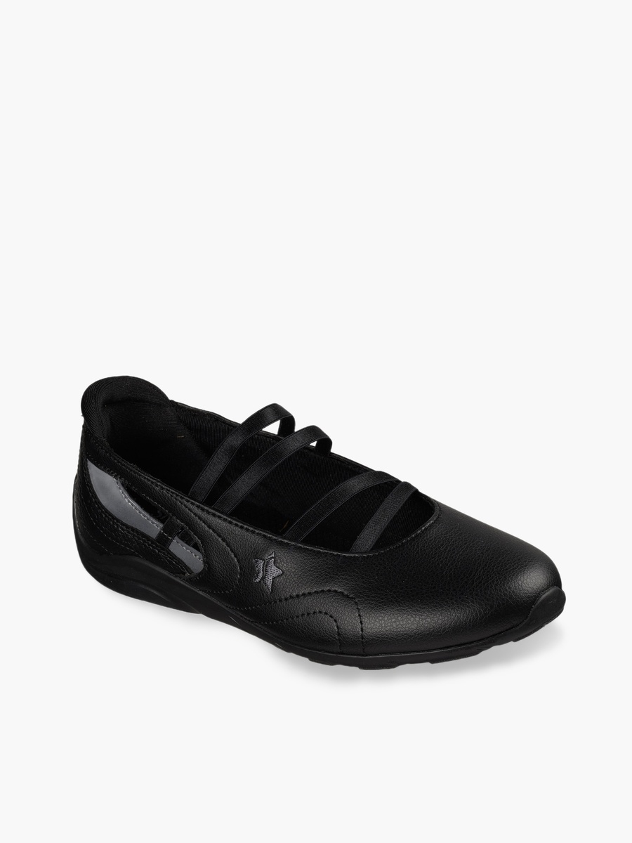 Women Court Racer Elastic Strap Mary Jane Shoes