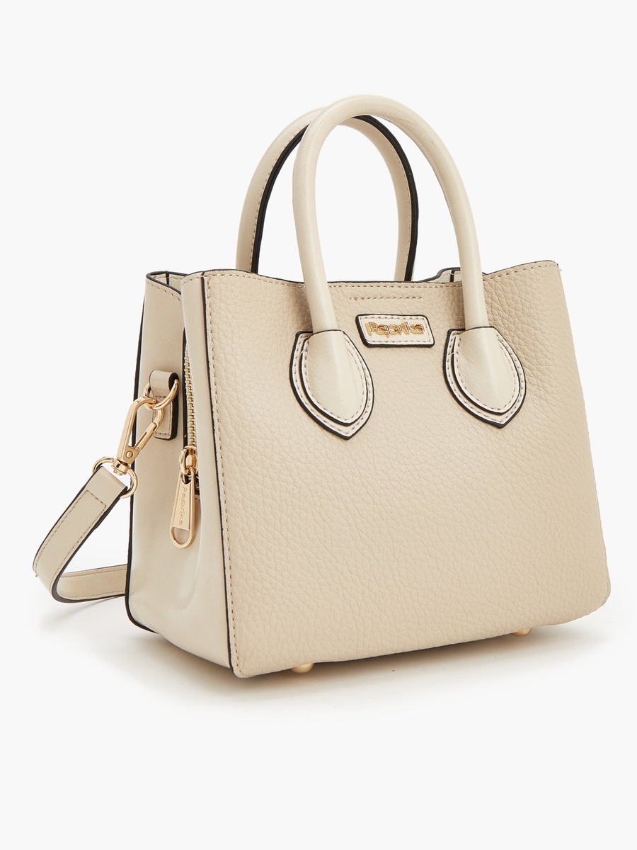 Textured Crossbody Bag With Detachable Strap