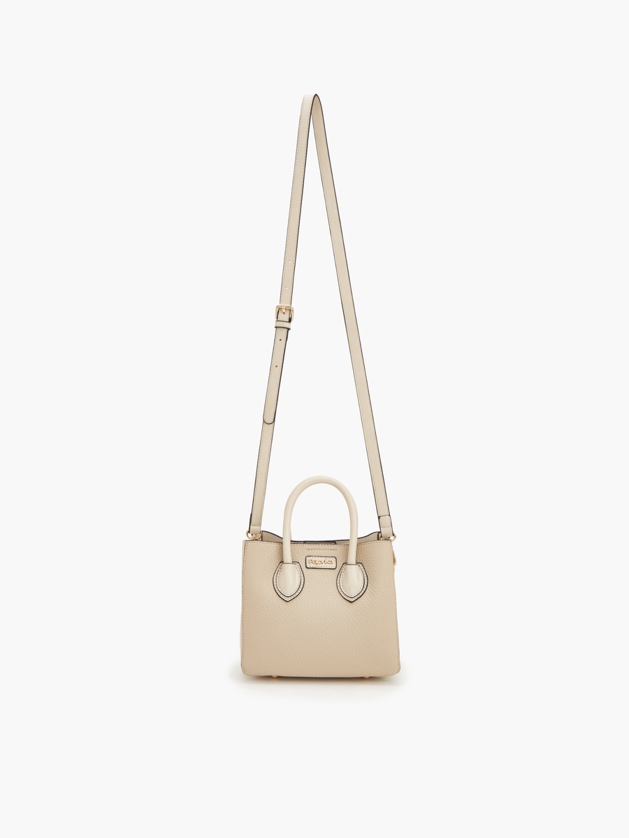 Textured Crossbody Bag With Detachable Strap