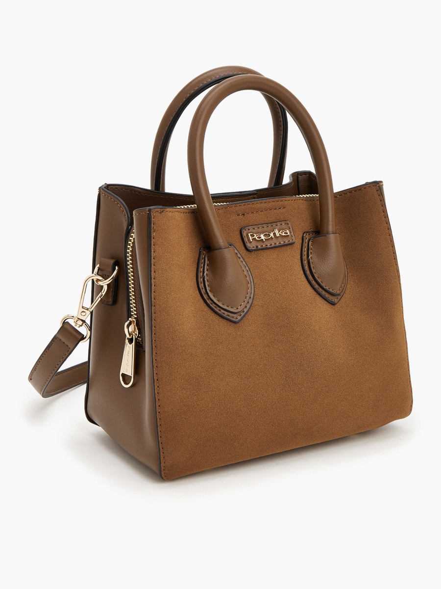 Textured Crossbody Bag With Detachable Strap