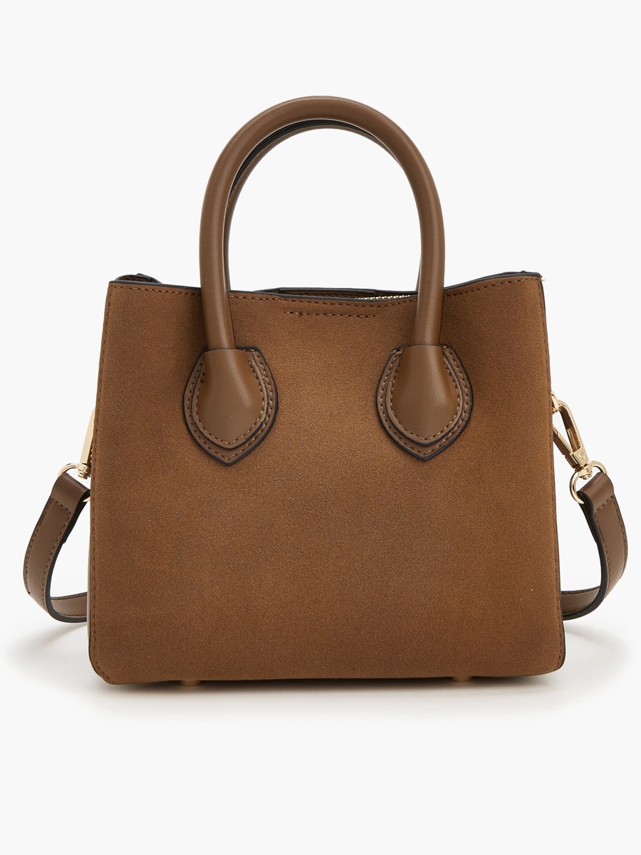 Textured Crossbody Bag With Detachable Strap