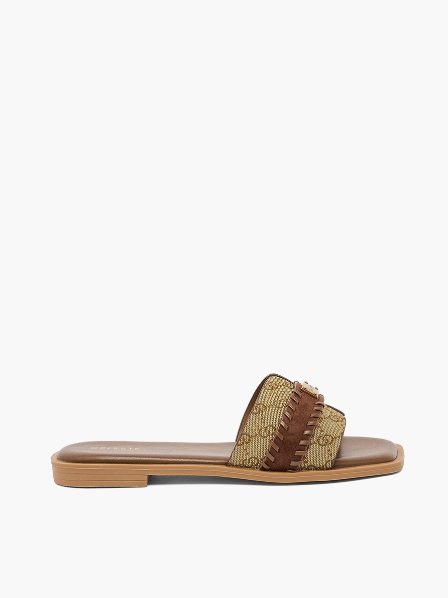 Women Monogram Print Sandals