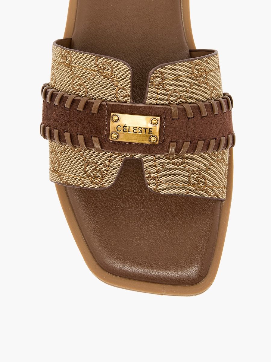 Women Monogram Print Sandals