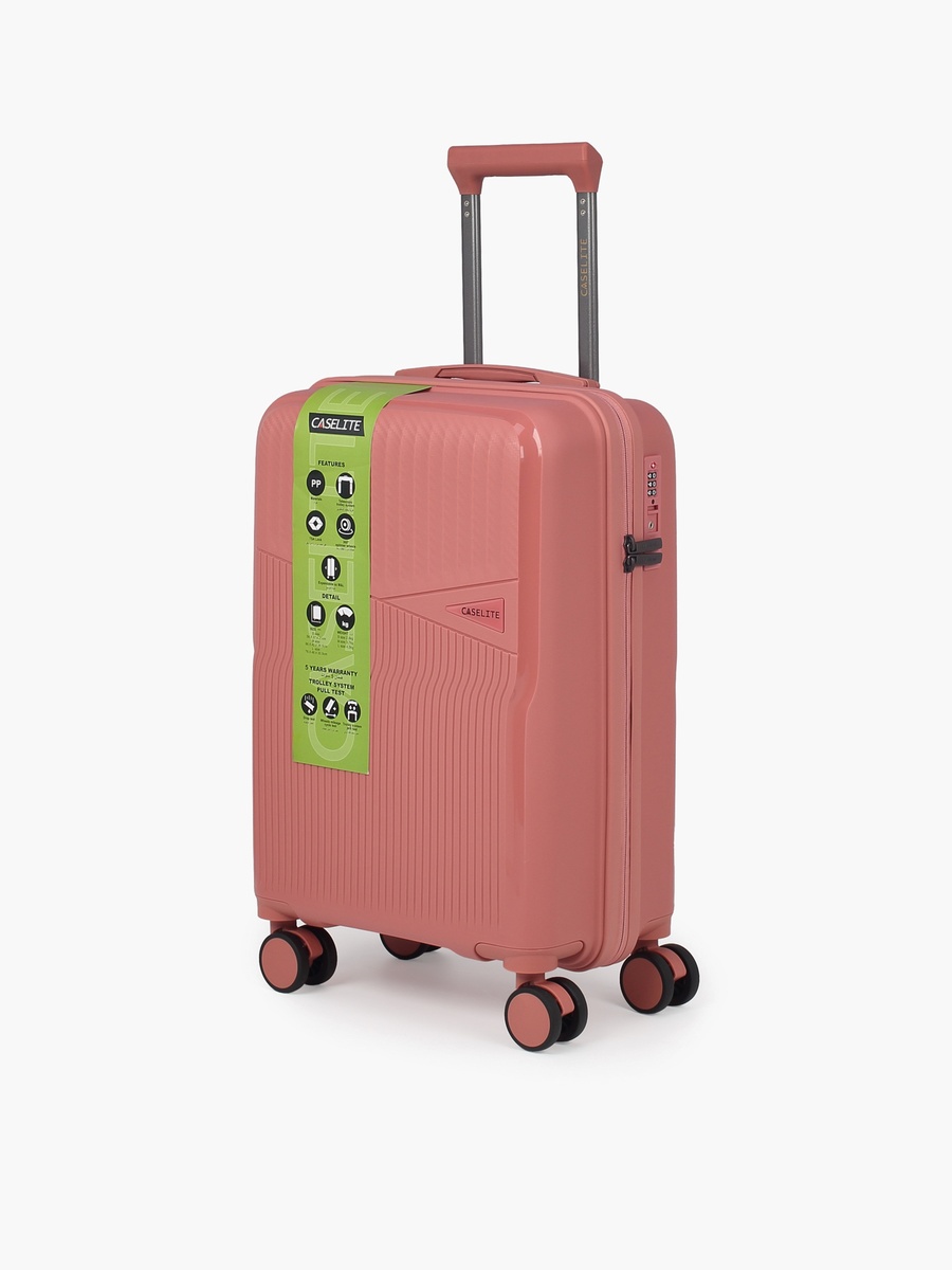 Textured Hardcase Luggage Trolley With Retractable Handle - 28 Inches Check-In Bag