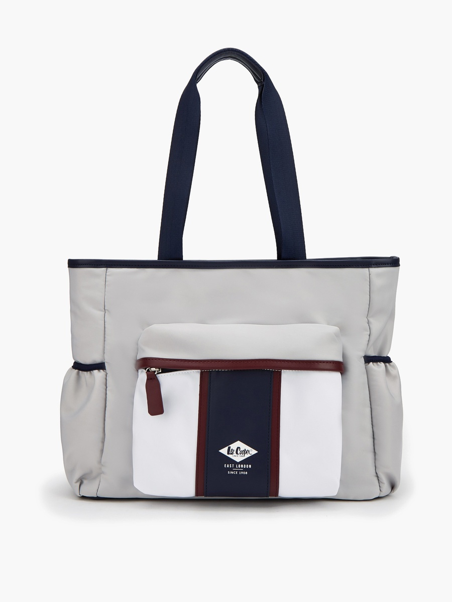 Colourblock Tote Back With Zip Closure